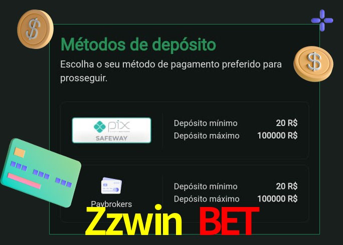 O cassino Zzwin Bet oferece uma grande variedade de métodos de pagamento